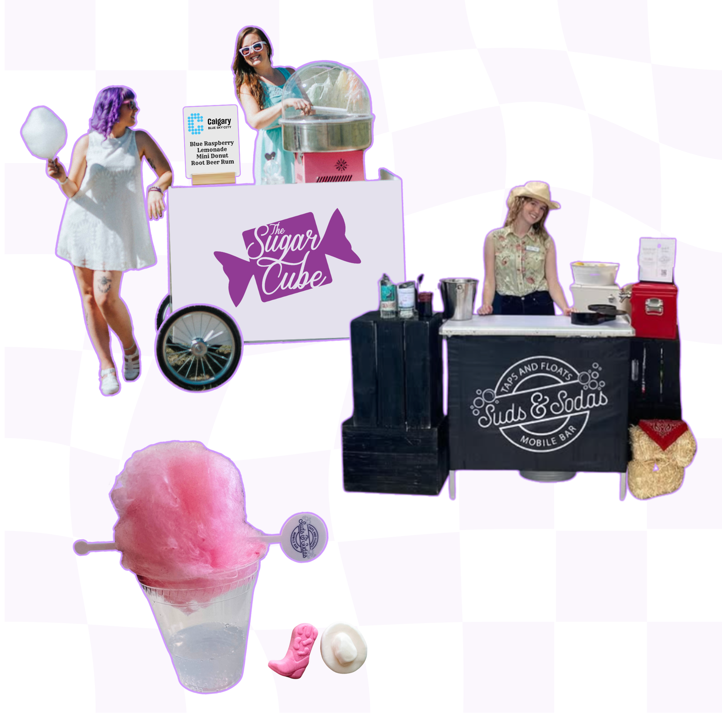 Stampede Event Idea: Cotton Candy Topped Drinks